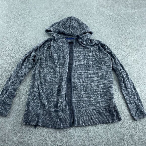 Lululemon Gray Hooded Open Cardigan Sweater With Ribbed Hem *no tags* 3160 - Picture 1 of 8